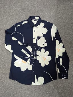 Men's full slv print shirt view 1
