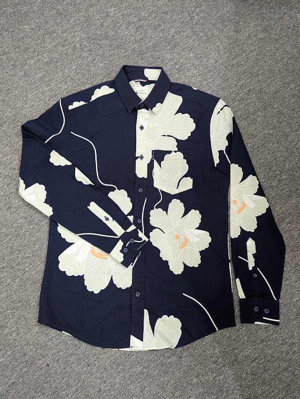 Men's full slv print shirt